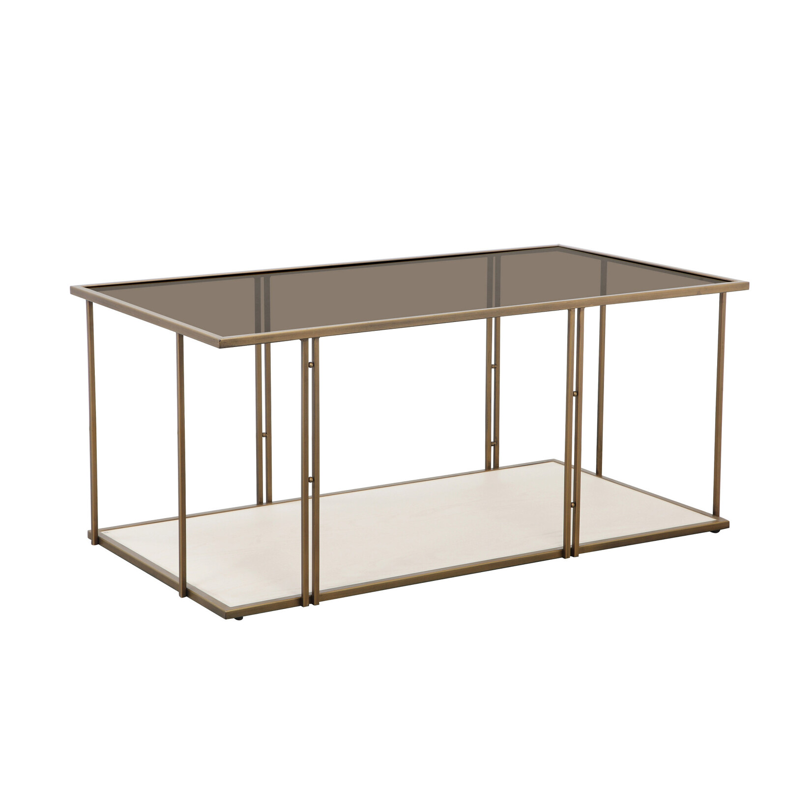 Tov EMMI CREAM ASH & GLASS COFFEE TABLE