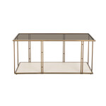 Tov EMMI CREAM ASH & GLASS COFFEE TABLE