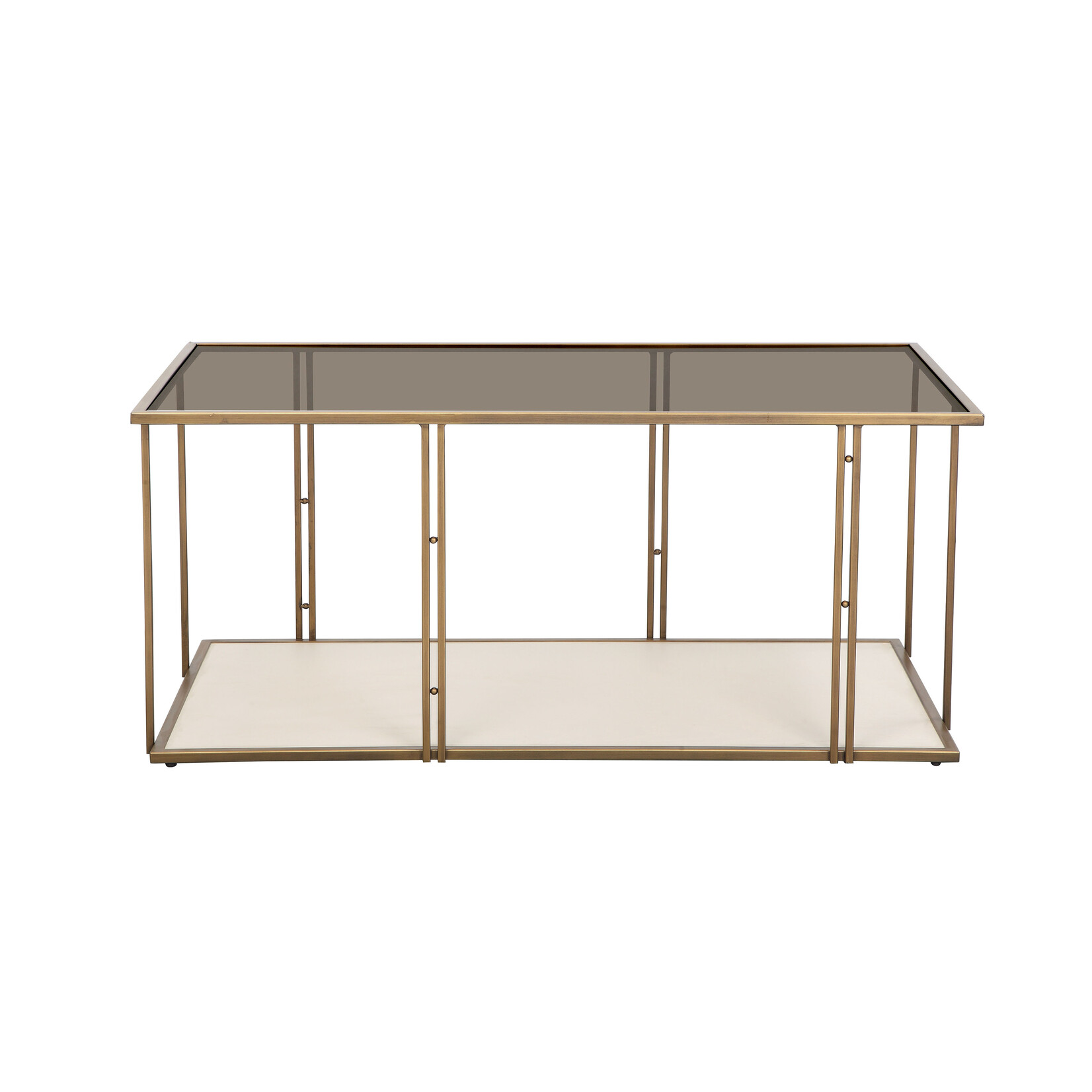 Tov EMMI CREAM ASH & GLASS COFFEE TABLE