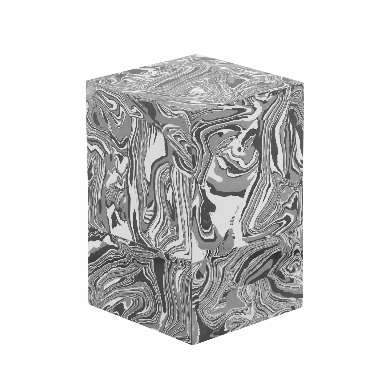 Tov CARMYN SWIRLED RESIN SIDE TABLE