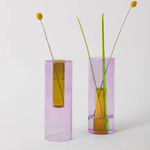 Block Design Reversible Vase | Lilac & Peach | Large