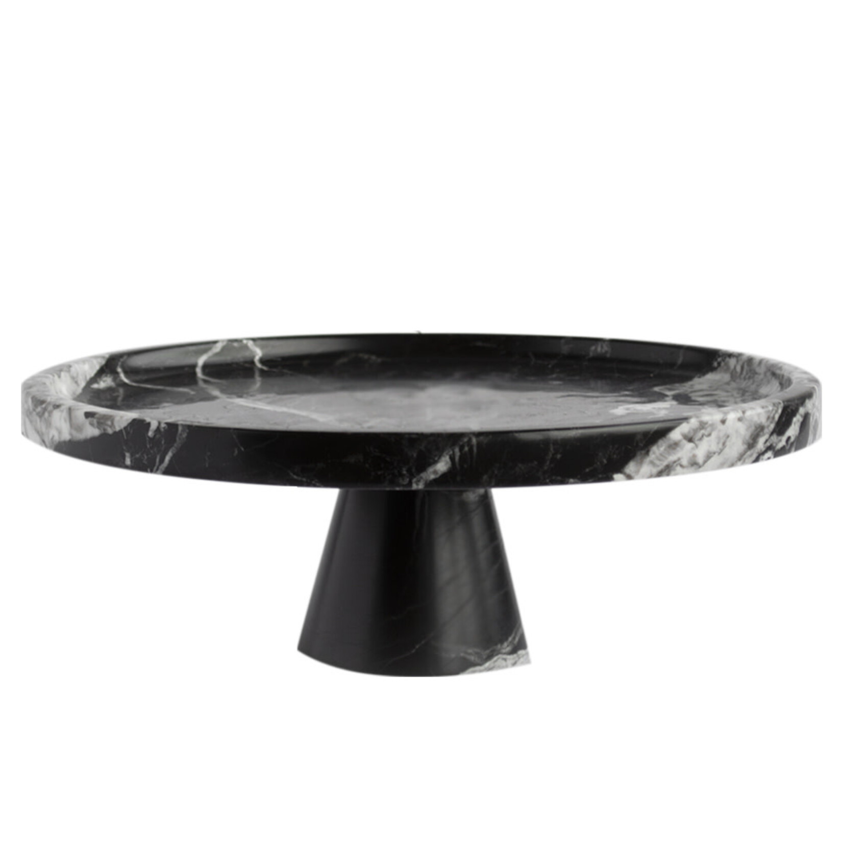 Minimum Design/Faire Marble Cake Stand | Black
