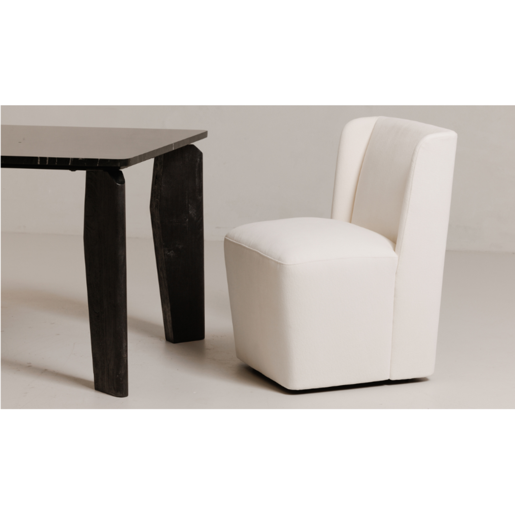 MOES HOME COLLECTION CORMA ROLLING DINING CHAIR