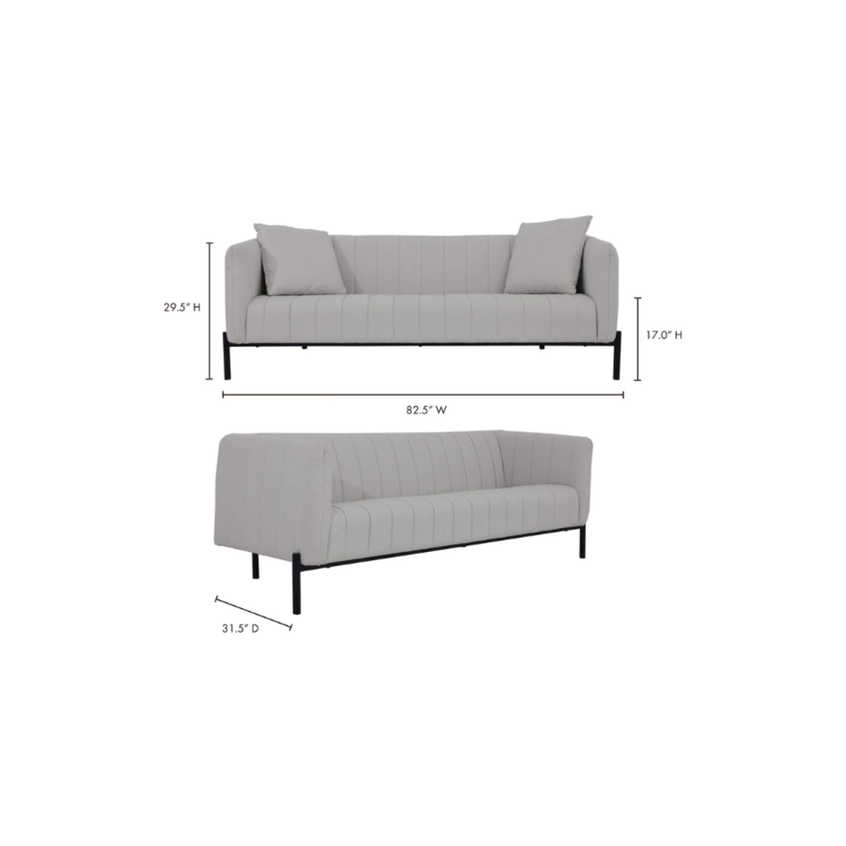 MOES HOME COLLECTION PAXON SOFA