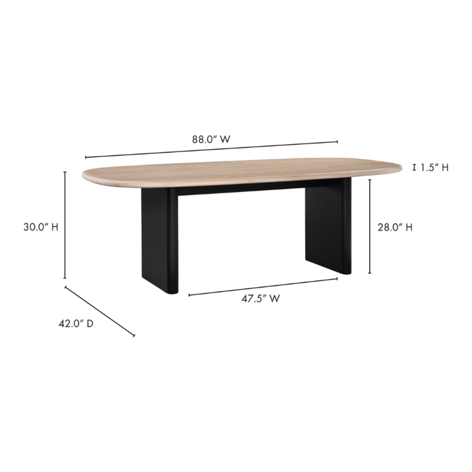 MOES HOME COLLECTION KURA DINING TABLE
