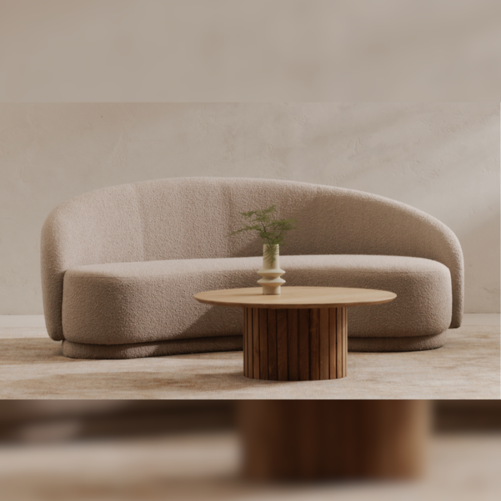 MOES HOME COLLECTION EXCELIS SOFA | SHIITAKE BEIGE