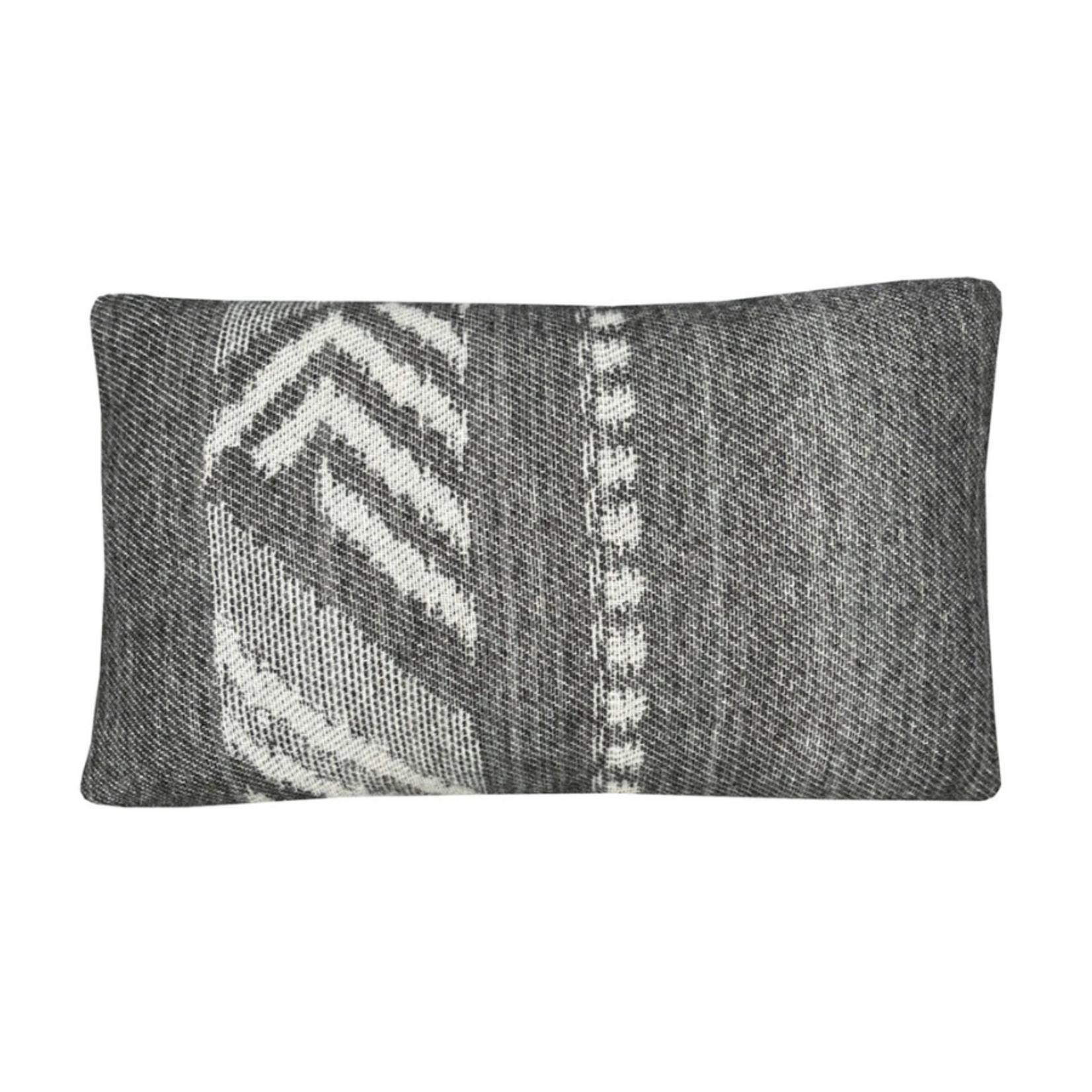 Malagoon Mochica Wool Cushion| Black (35x60cm)