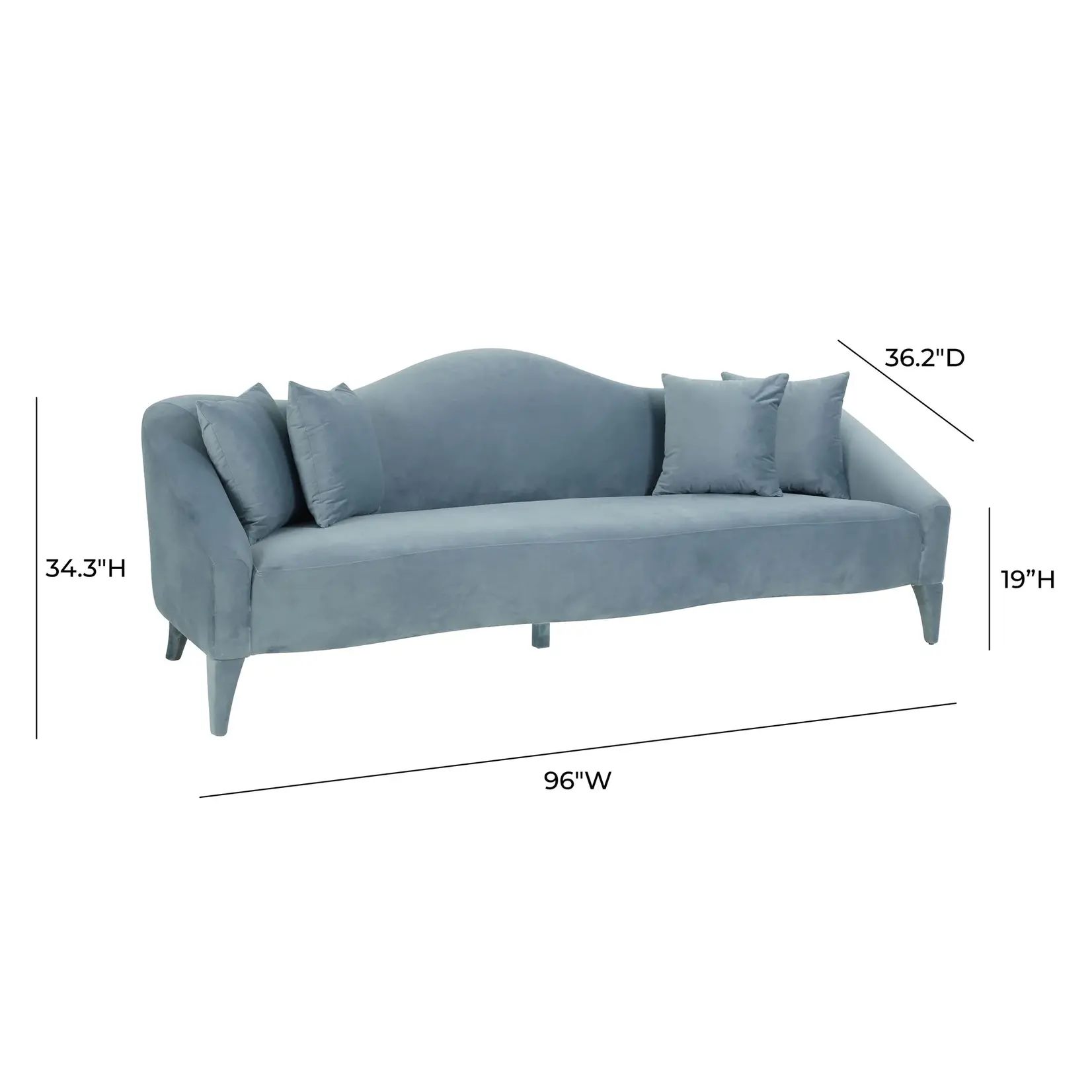 Tov Aya Velvet Sofa