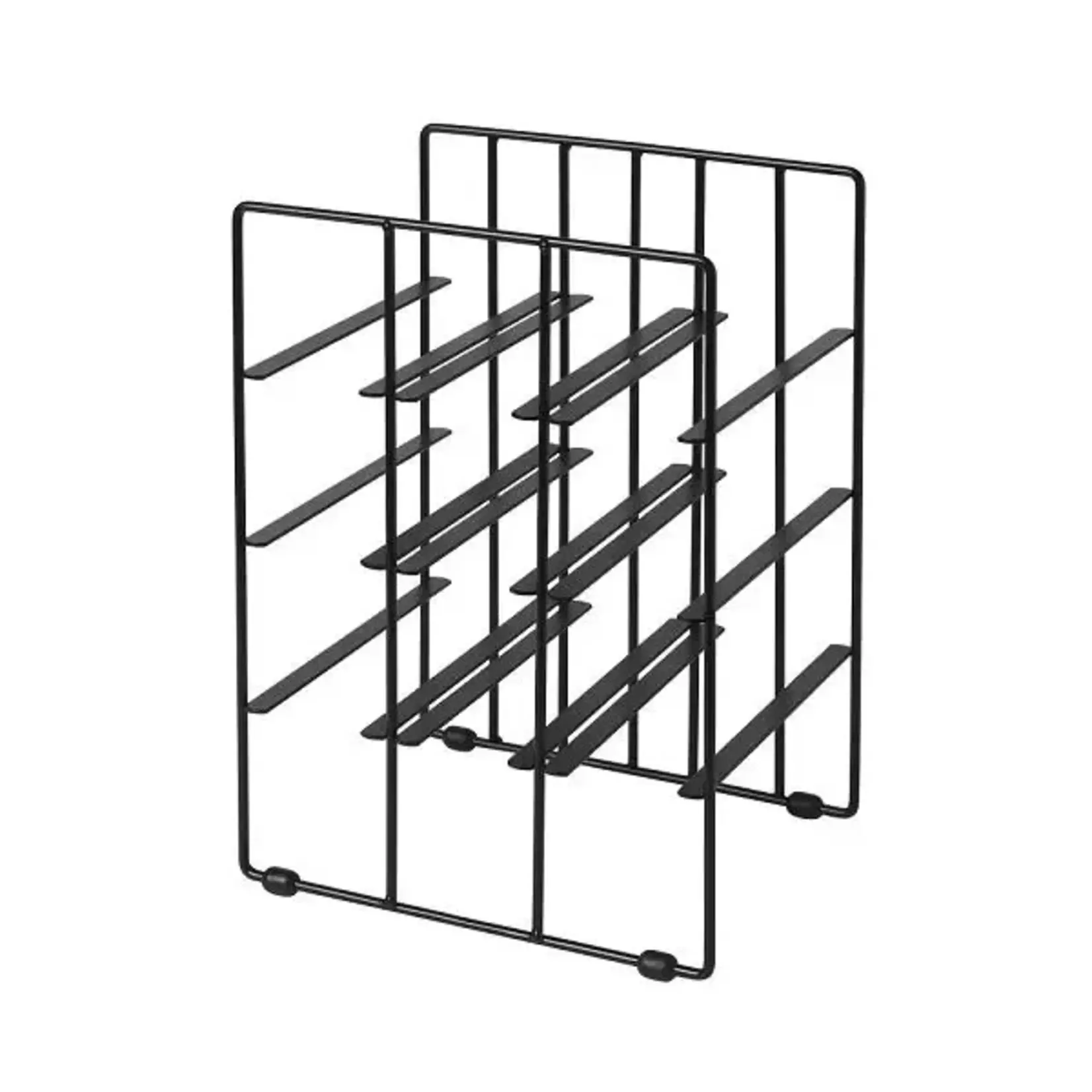 Blomus PILAR | Wine Rack - 9 Bottles | Black Powder Coated