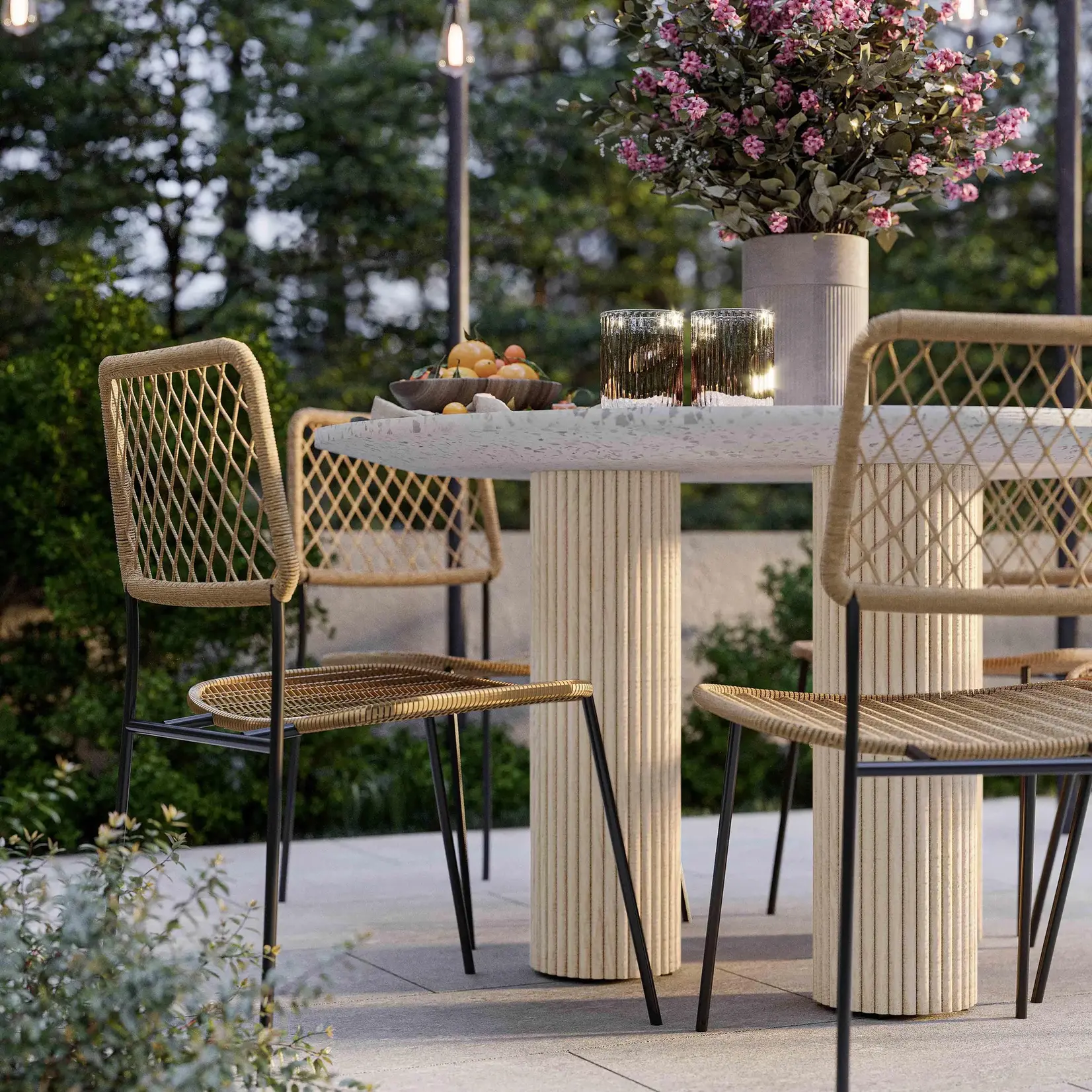 Tov Park Terrazzo Concrete Indoor / Outdoor Dining Table