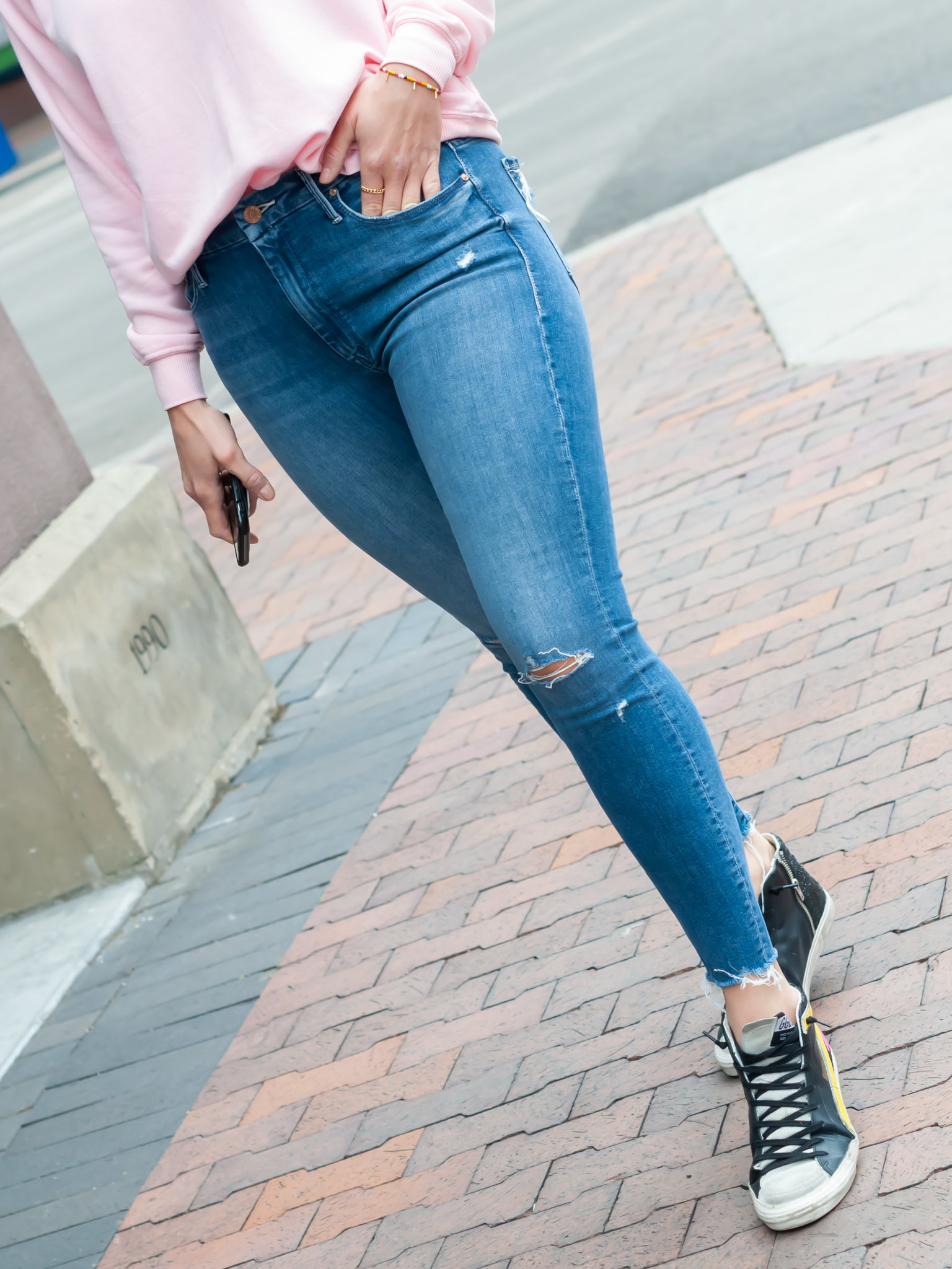 mother jeans high waisted looker