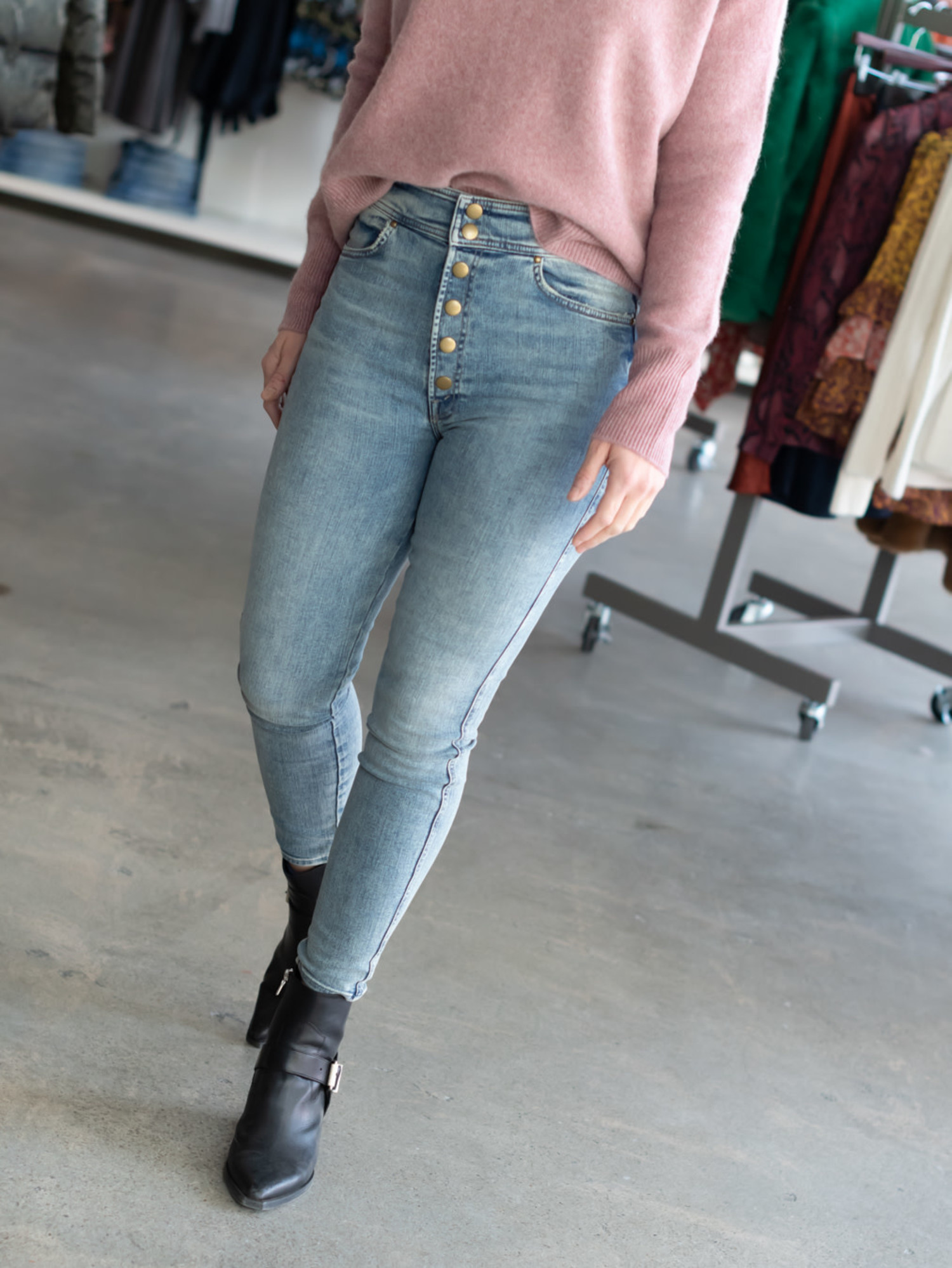 mother denim grey jeans