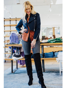 PARIS TEXAS STILETTO OTK SUEDE BOOT