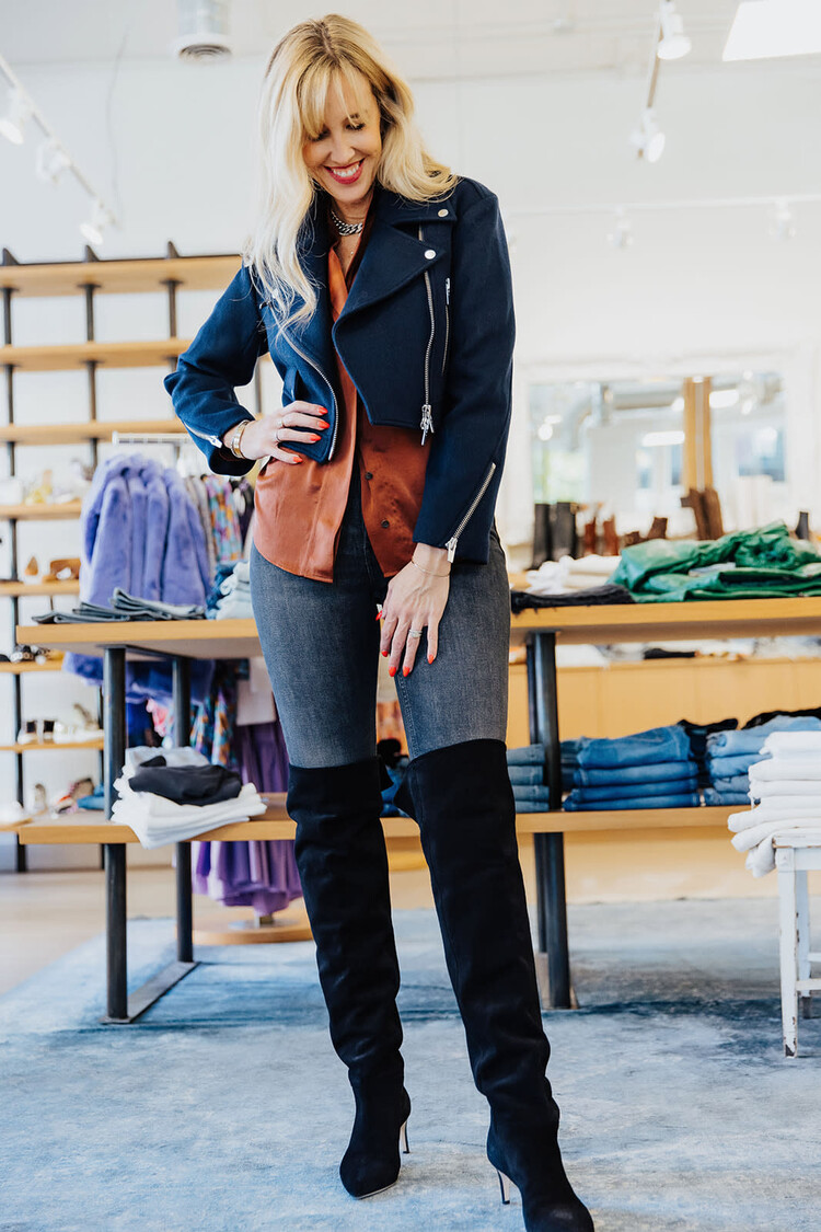 PARIS TEXAS STILETTO OTK SUEDE BOOT