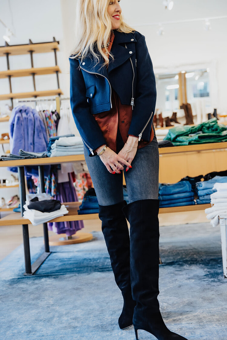 PARIS TEXAS STILETTO OTK SUEDE BOOT