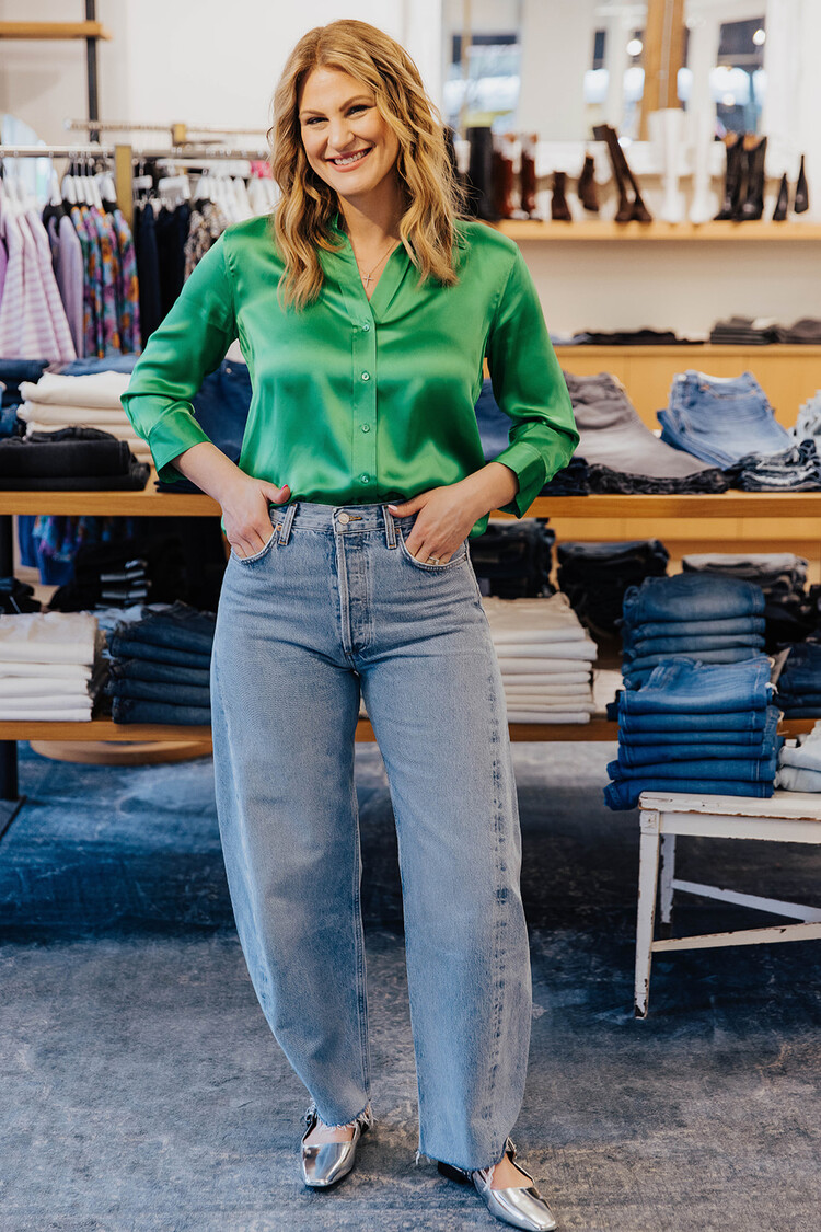 L'AGENCE DANI 3/4 SLEEVE BLOUSE