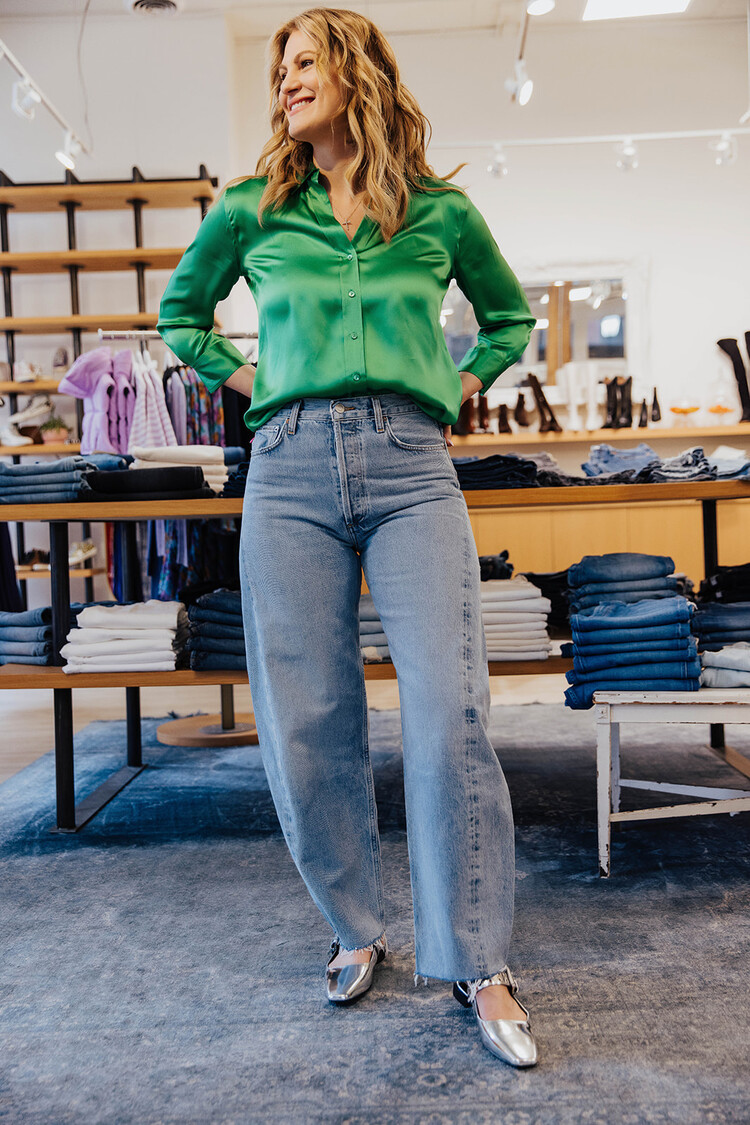 L'AGENCE DANI 3/4 SLEEVE BLOUSE