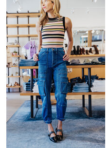 MOTHER DENIM CURBSIDE CARGO FLOOD