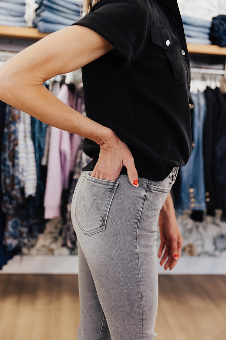 MOTHER DENIM HUSTLER ANKLE