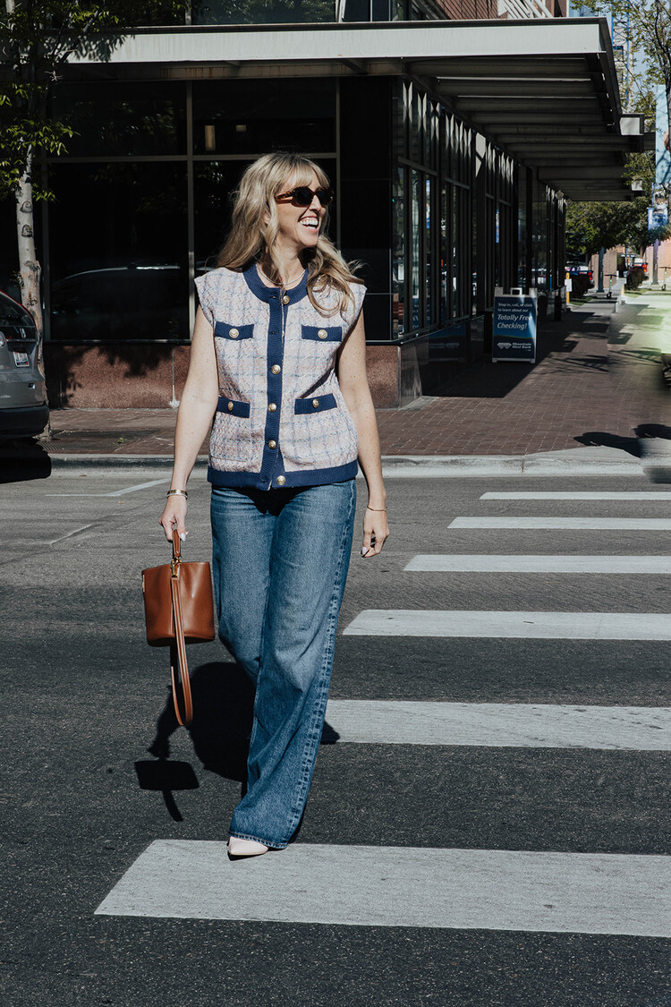 L'AGENCE LAUREL OVERSIZED VEST