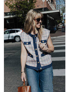 L'AGENCE LAUREL OVERSIZED VEST