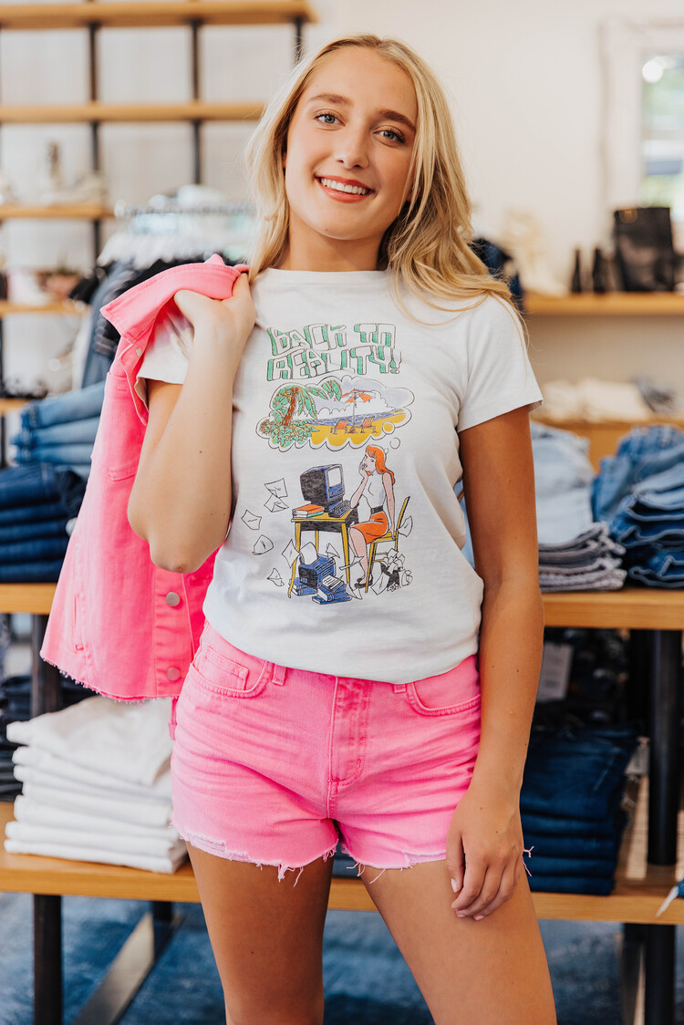 RE/DONE RE/DONE CLASSIC TEE BACK TO REALITY