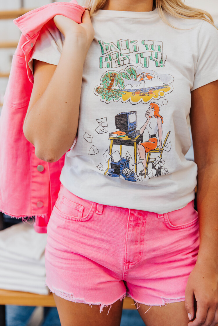 RE/DONE RE/DONE CLASSIC TEE BACK TO REALITY