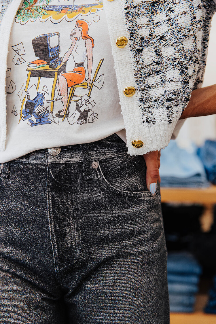 RE/DONE RE/DONE CLASSIC TEE BACK TO REALITY