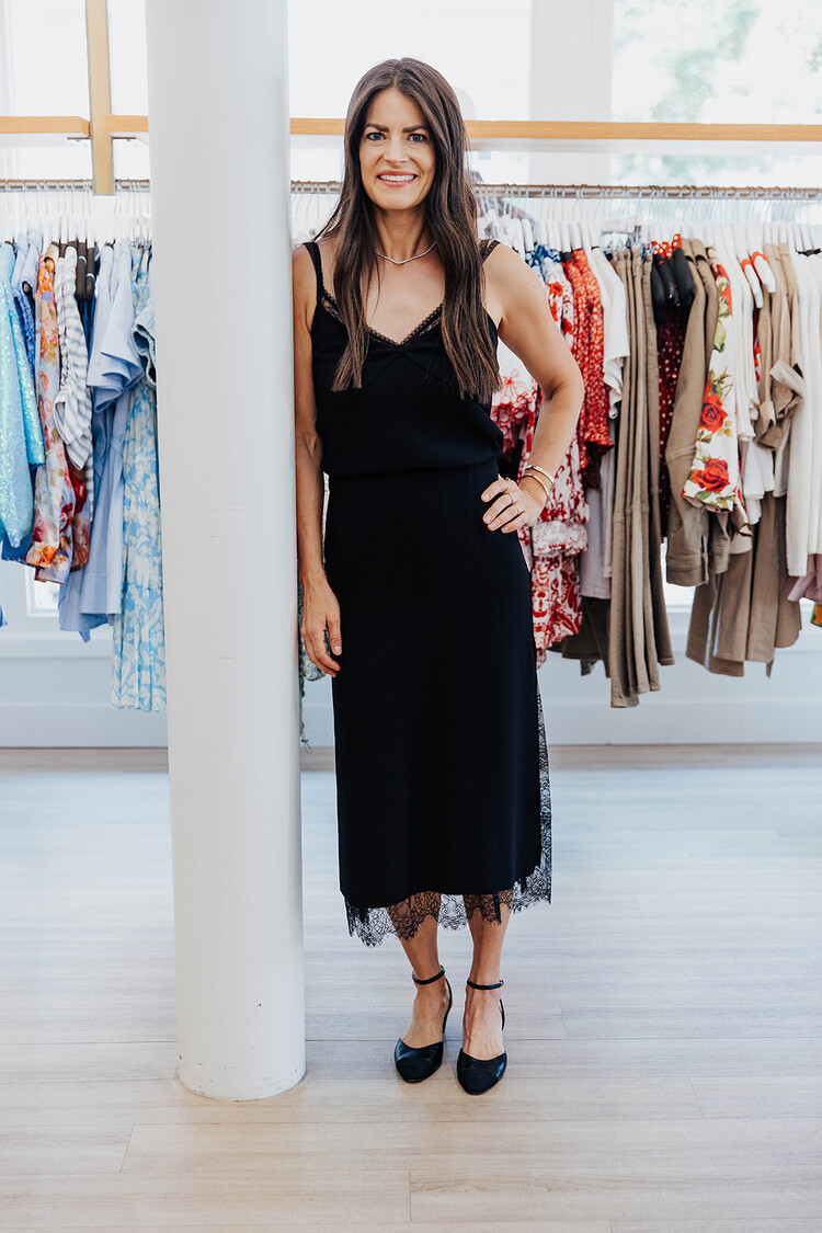 VINCE LACE TRIM CAMI