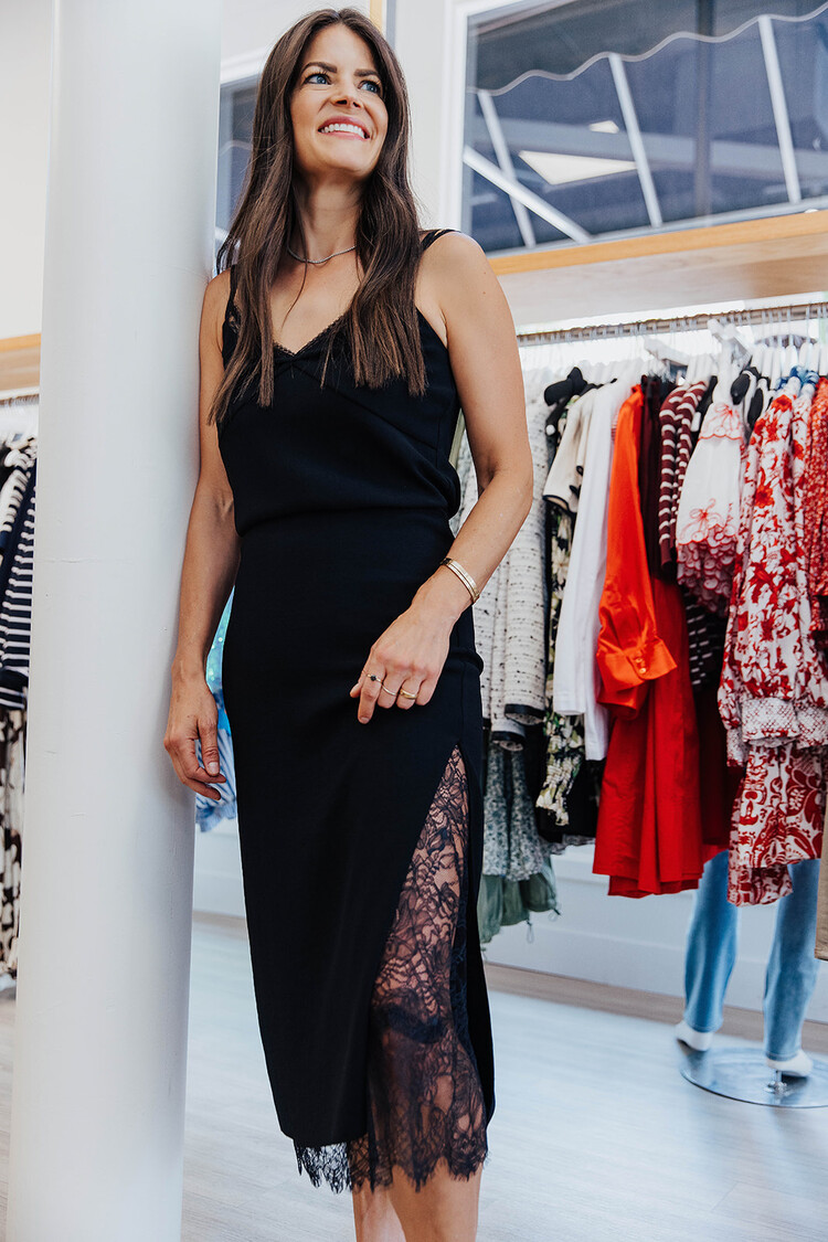 VINCE LACE TRIM CAMI