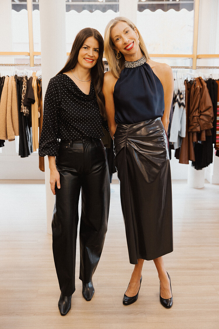 AGOLDE LUNA PIECED LEATHER JEAN