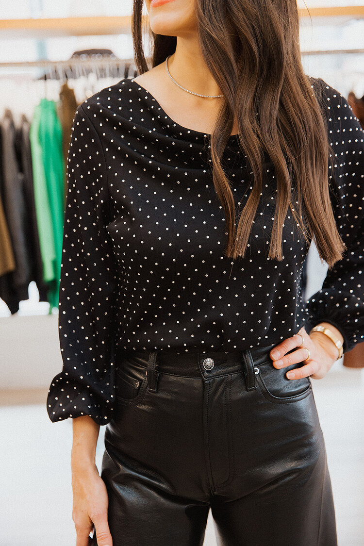 AGOLDE LUNA PIECED LEATHER JEAN