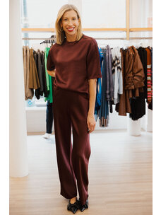 VINCE FLUID SATIN S/S BLOUSE