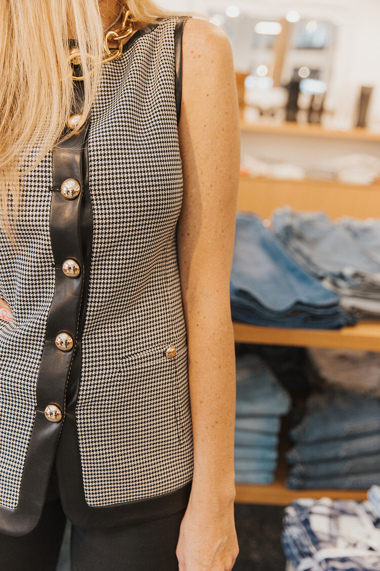 SIMKHAI CRESSIDA BUTTON TOP