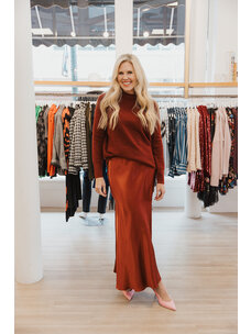 VINCE SATIN MAXI SKIRT