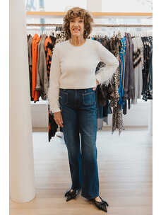 MOTHER DENIM LIL PATCH POCKET RAMBLER