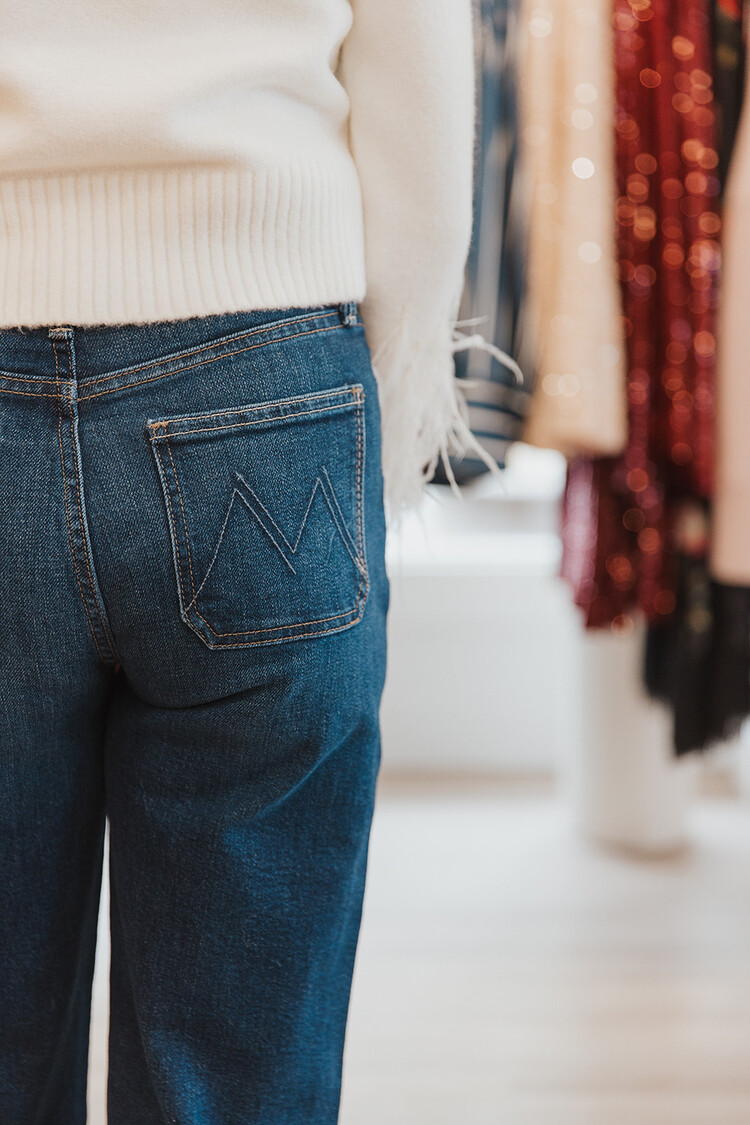 MOTHER DENIM LIL PATCH POCKET RAMBLER