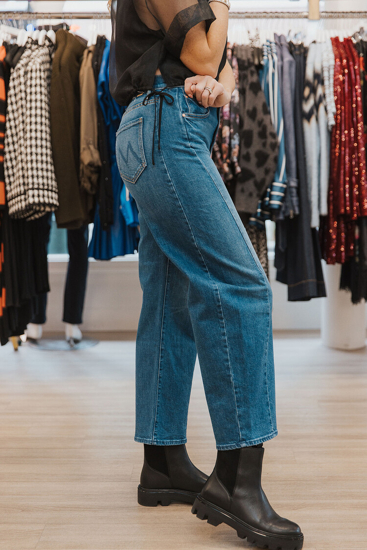 MOTHER DENIM FULL PIPE FLOOD