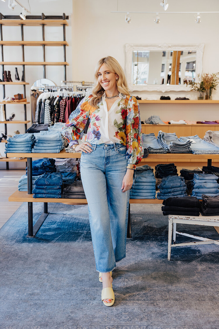 ALICE + OLIVIA ROANNE BLOUSE