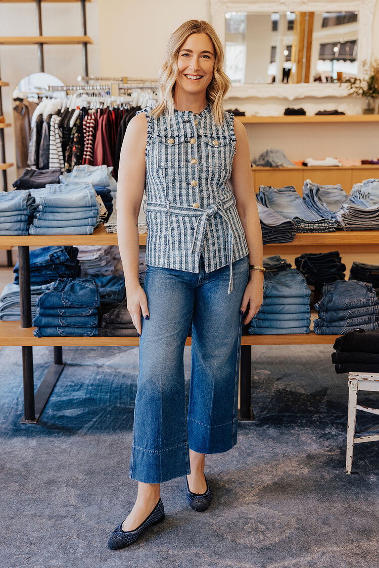 MOTHER DENIM MAVEN WIDE HEM ANKLE