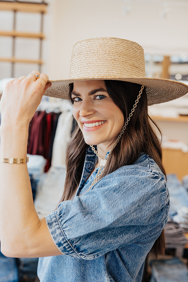 RAG & BONE JACQUE BOATER HAT