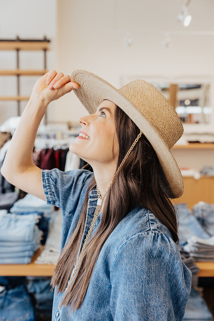 RAG & BONE JACQUE BOATER HAT