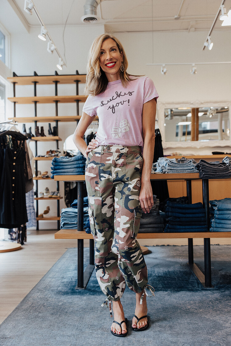 RE/DONE CLASSIC TEE LUCKY YOU