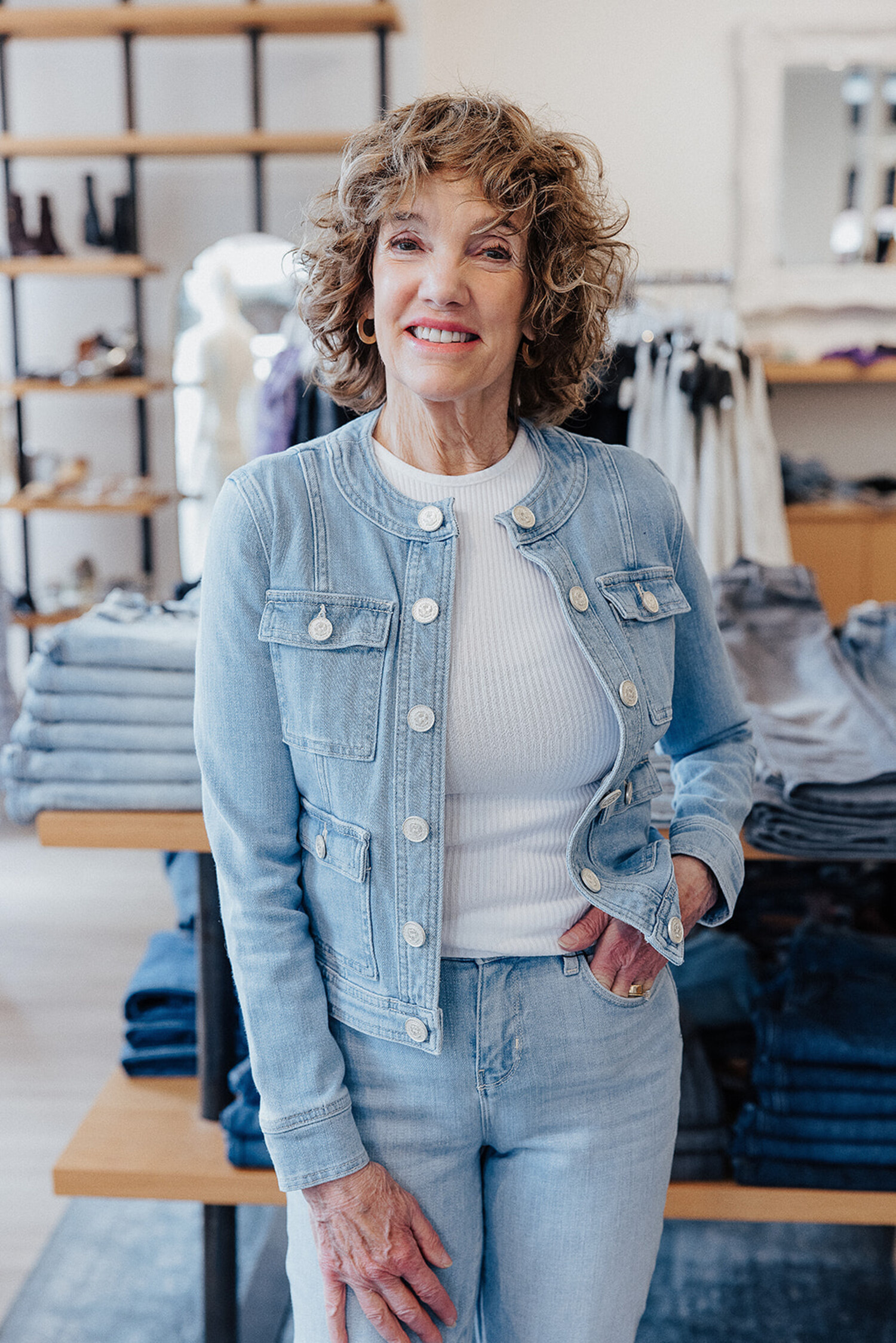 L'AGENCE YARI COLLARLESS JACKET - Fancy Pants