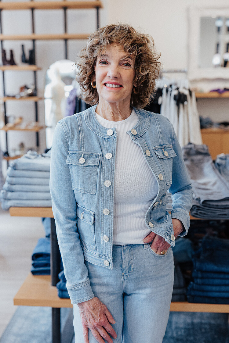 L'AGENCE YARI COLLARLESS JACKET