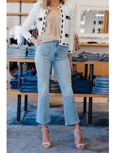 MOTHER DENIM HUSTLER PATCH POCKET ANKLE