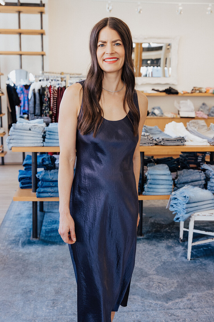 VINCE BIAS TANK DRESS