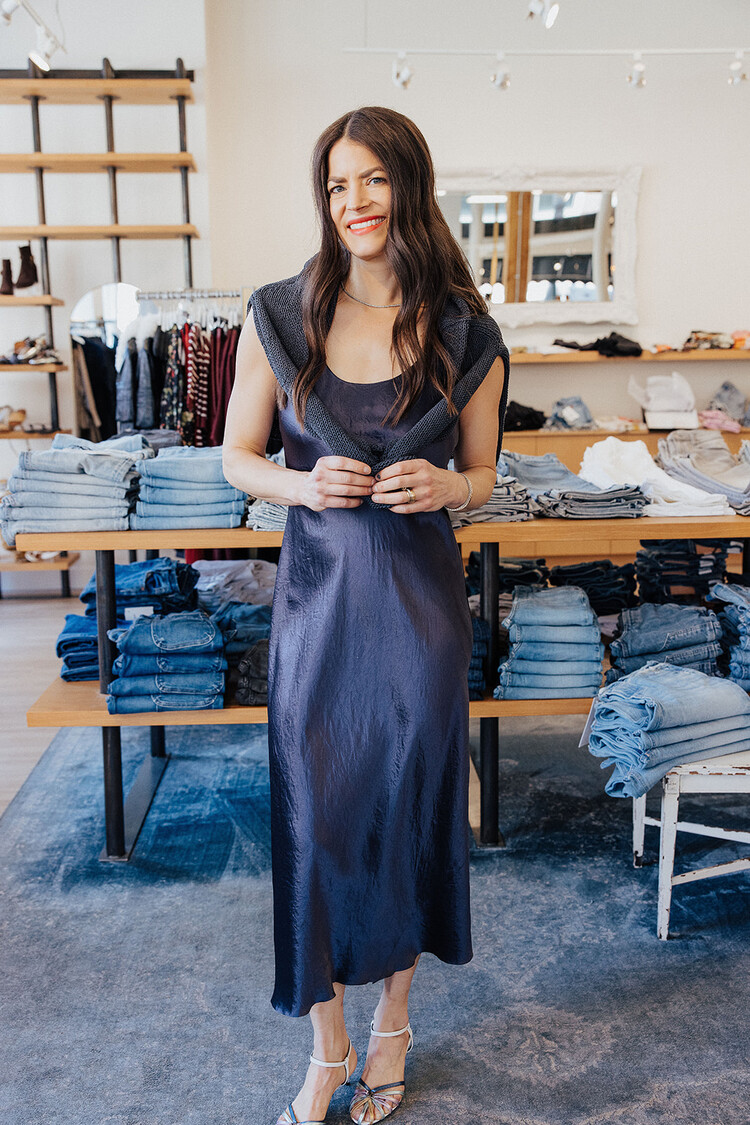 VINCE BIAS TANK DRESS