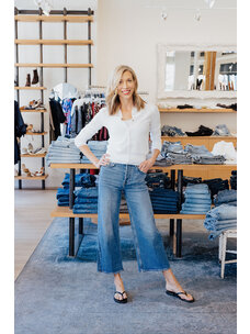 RE/DONE HIGH RISE WIDE LEG CROP