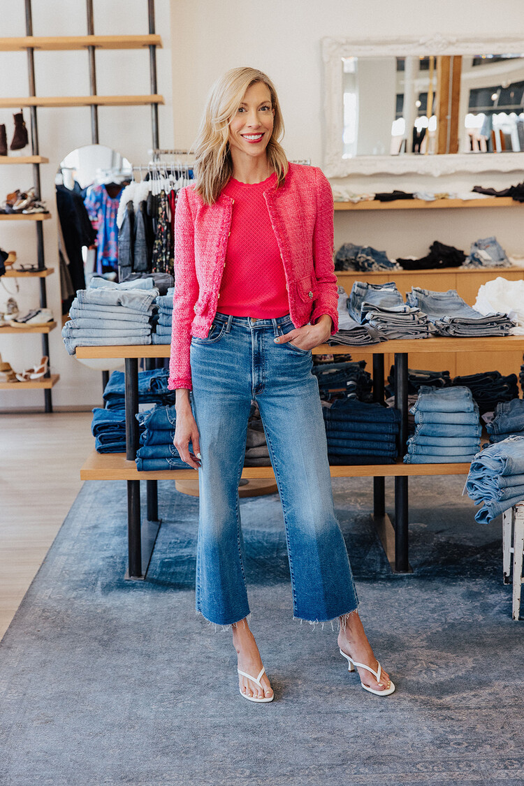 MOTHER DENIM MAVEN ANKLE FRAY